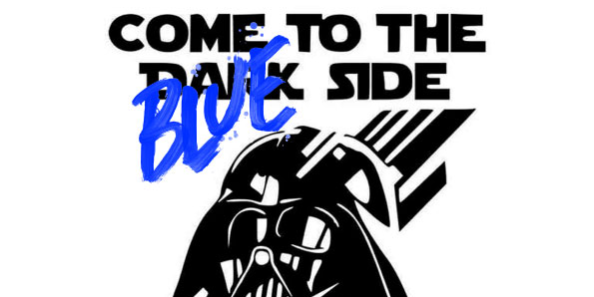 Come to the BLUE side – election poster Come to the BLUE side