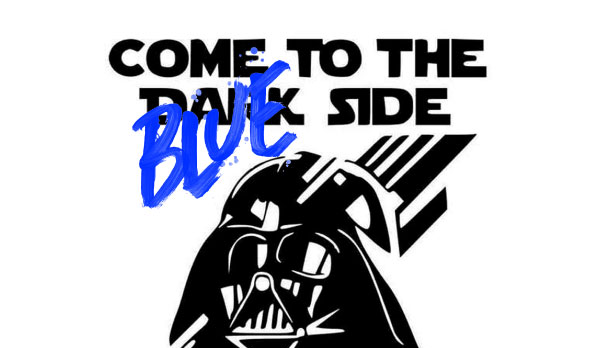 Come to the BLUE side – election poster Come to the BLUE side